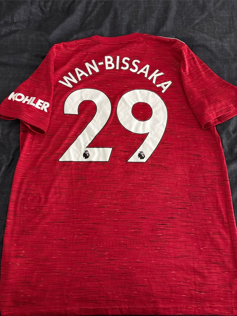 Manchester United #29 Aaron Wan-Bissaka 2020-21 Adidas Home League Jersey